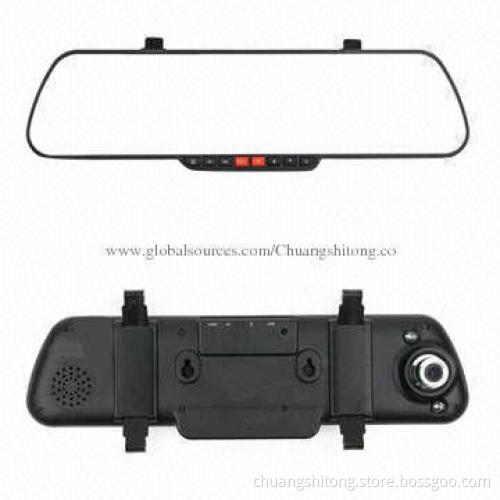 Super Bluetooth Optional Mirror Car Camera, Supports G-sensor/SOS 1,080P, 2.7-inch HD LCD Display